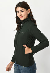 Olive Green Waterproof Winter Jacket for Women - Waylene