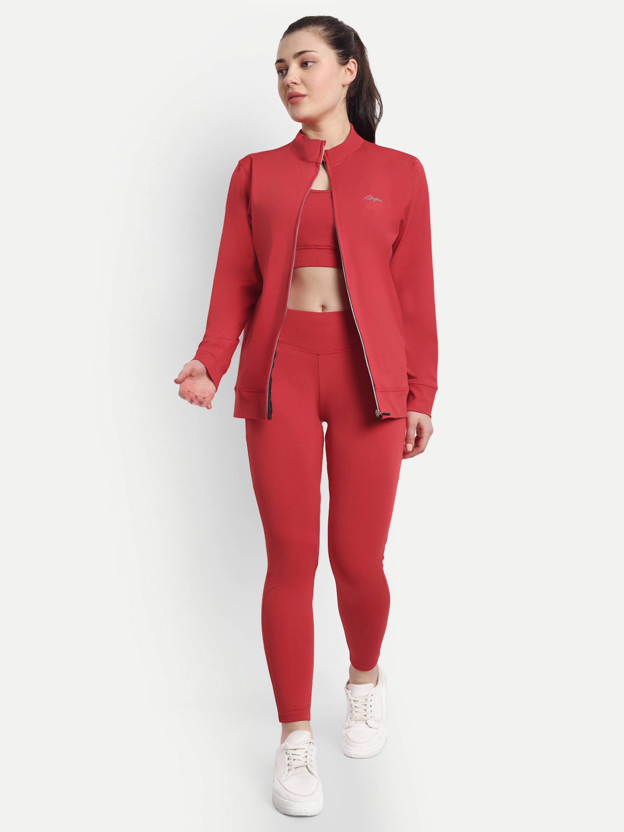 Red Color Tracksuit for Women - Waylene