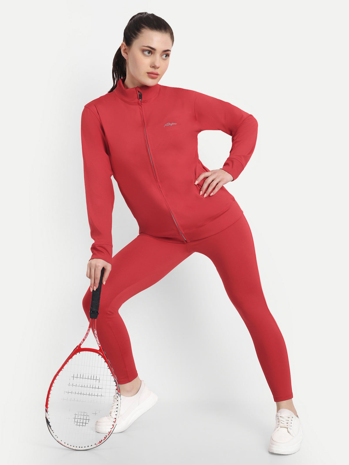 Red Color Tracksuit for Women - Waylene