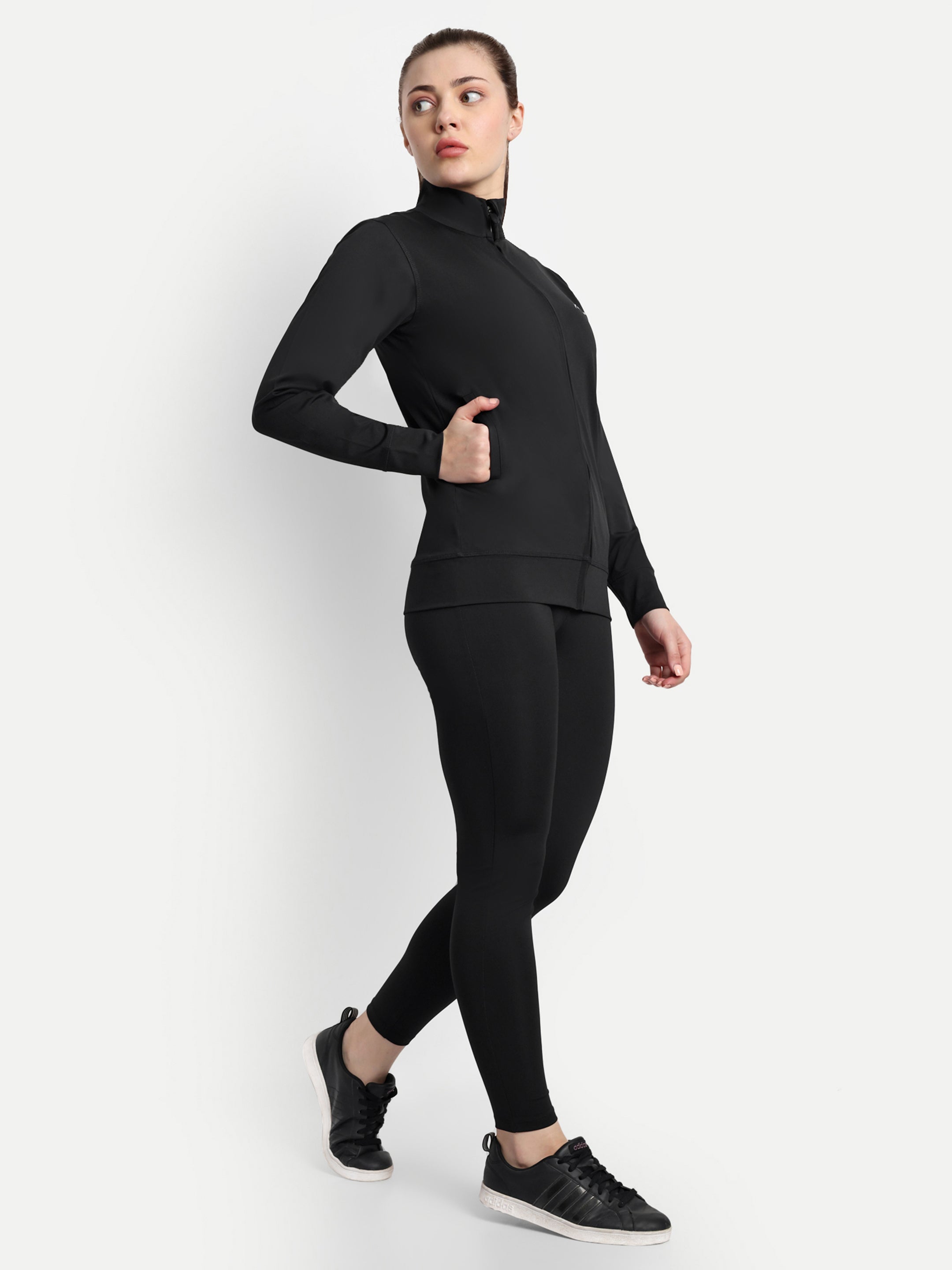 Black Color Tracksuit for Women - Waylene