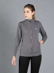 Grey and Black Colorblock Tracksuit for Women - Waylene