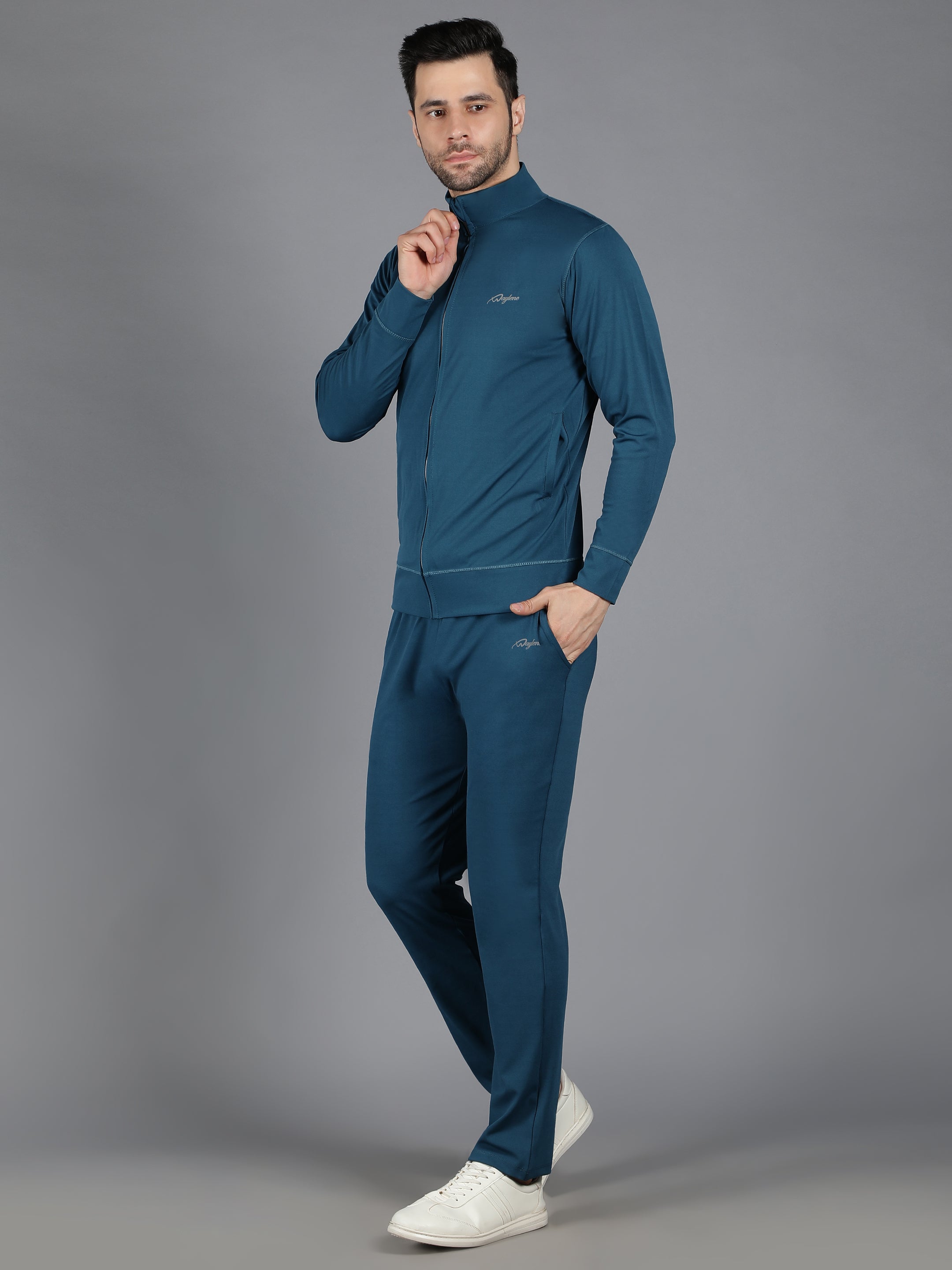 Slimfit Training Sweatshirt and Trackpant Set Teal - Waylene