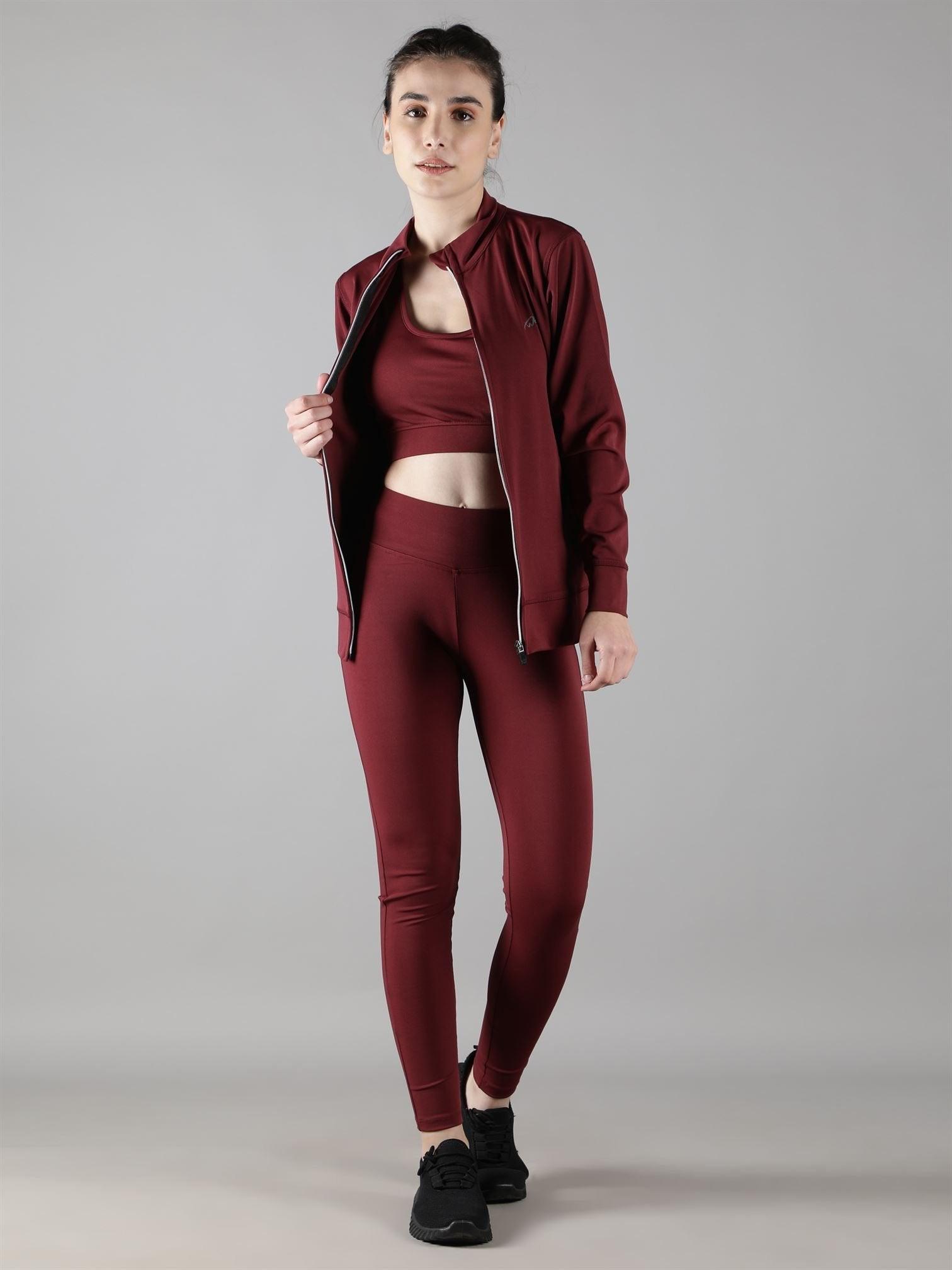 Wine Track Suit for Women - Waylene