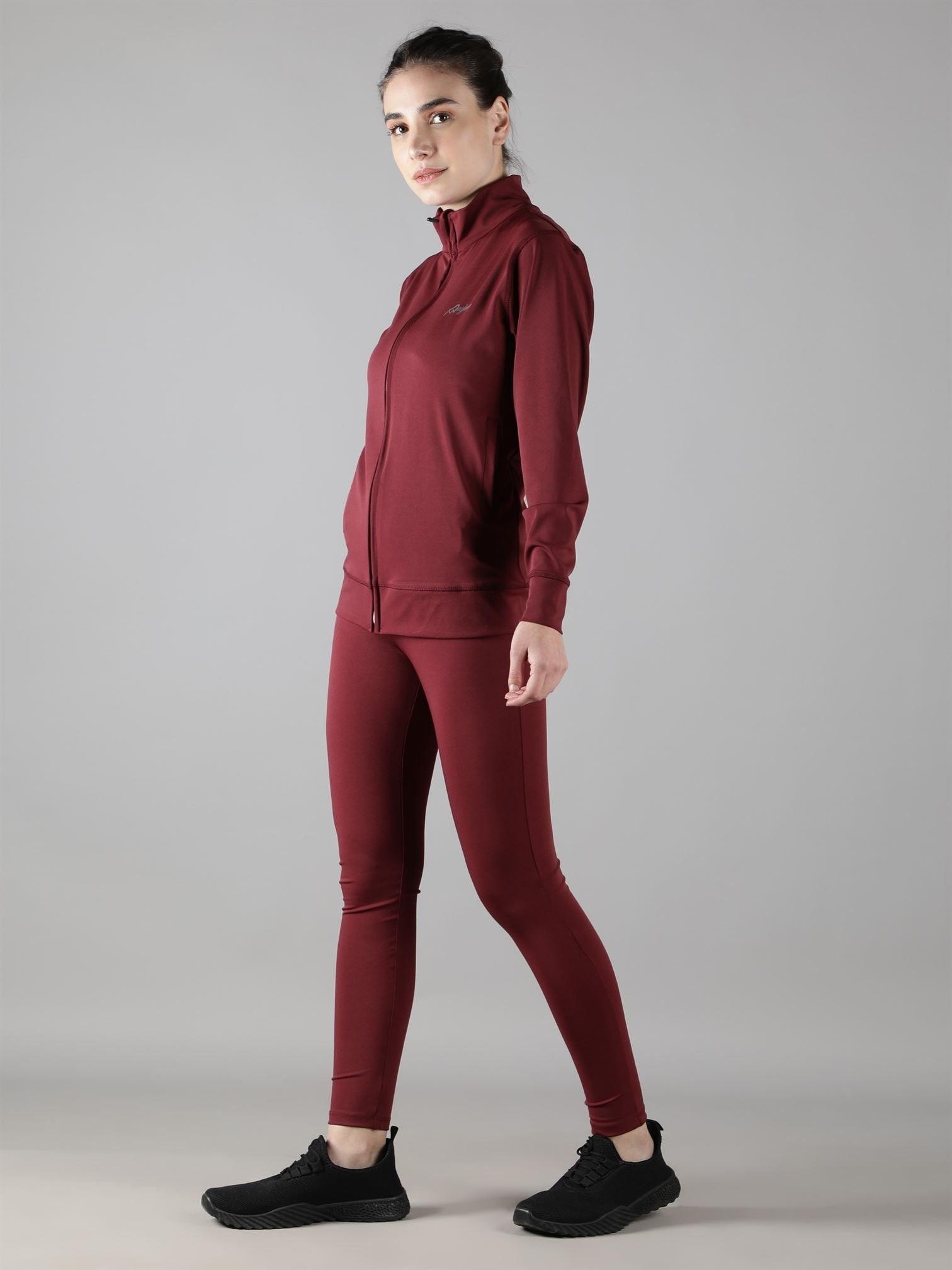 Wine Track Suit for Women - Waylene