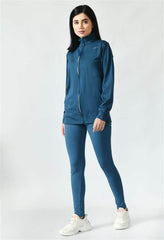 Blue (Teal) Colour Track Suit for Women - Waylene