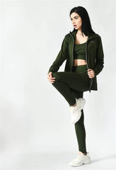 Olive Green Track Suit for Women - Waylene