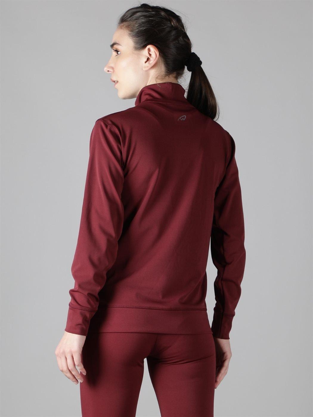 Wine Color Sweatshirt for Women - Waylene