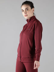 Wine Color Sweatshirt for Women - Waylene