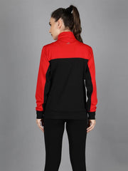 Red and Black Color Sweatshirt for Women - Waylene