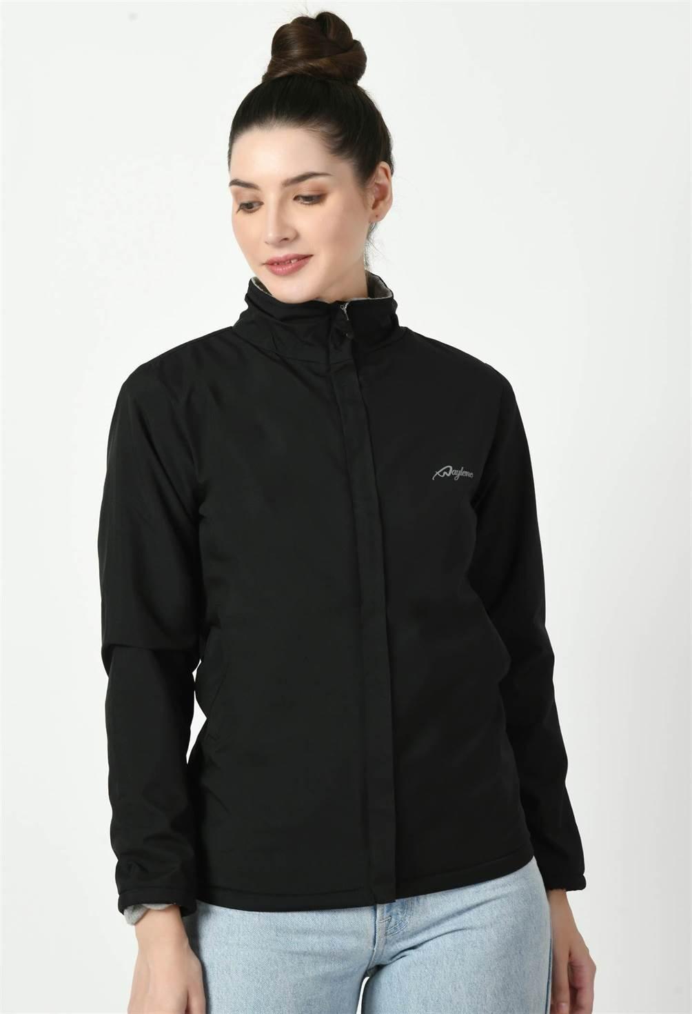 Women's Black Waterproof Jacket - Waylene