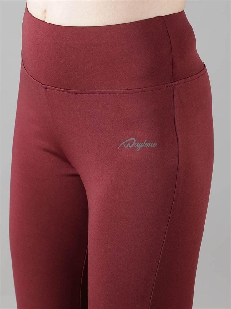 Women Capri Tights Wine - Waylene