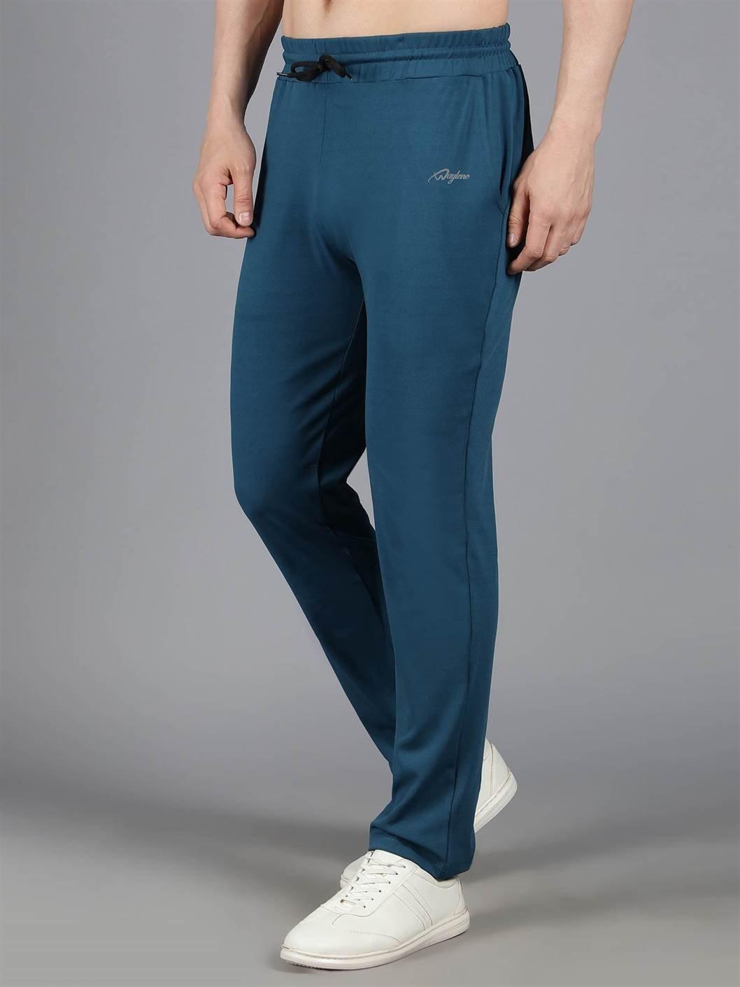 Teal Blue Solid Trackpant - Waylene