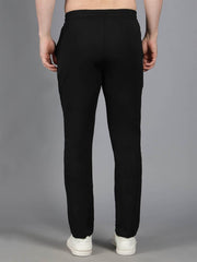 Black Solid Trackpant - Waylene