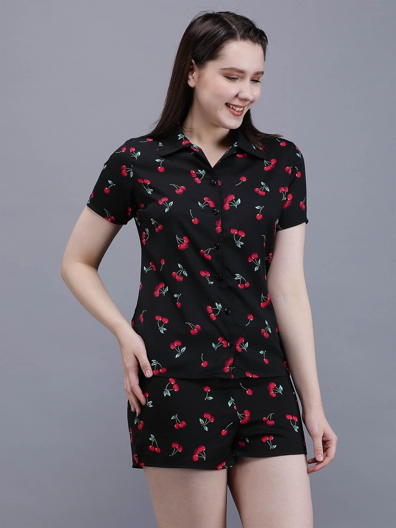 Printed Shirt & Shorts Sets - Waylene