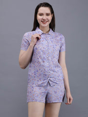 Printed Shirt & Shorts Sets - Waylene