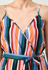 STRIPPED MULTI COLOR CAMI JUMPSUIT - Waylene