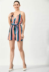 STRIPPED MULTI COLOR CAMI JUMPSUIT - Waylene